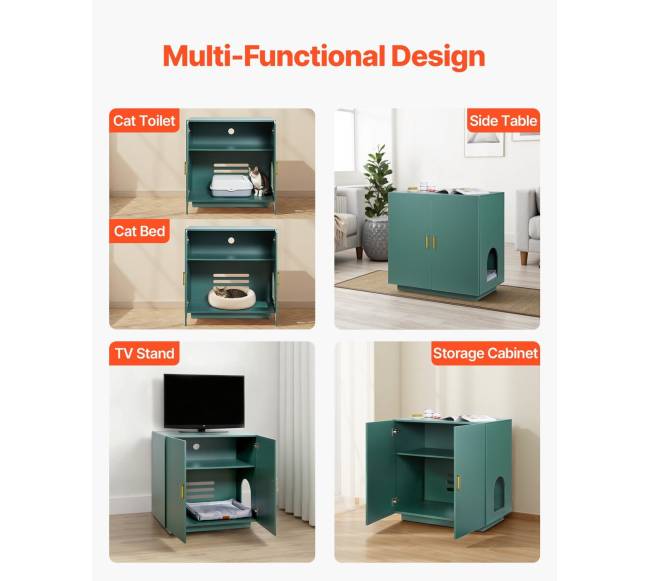 Katės kraiko dėžės spintelė, 80 cm5