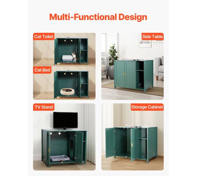 Kačių tualeto roboto dėžė su stalčiumi ir skyrikliu6