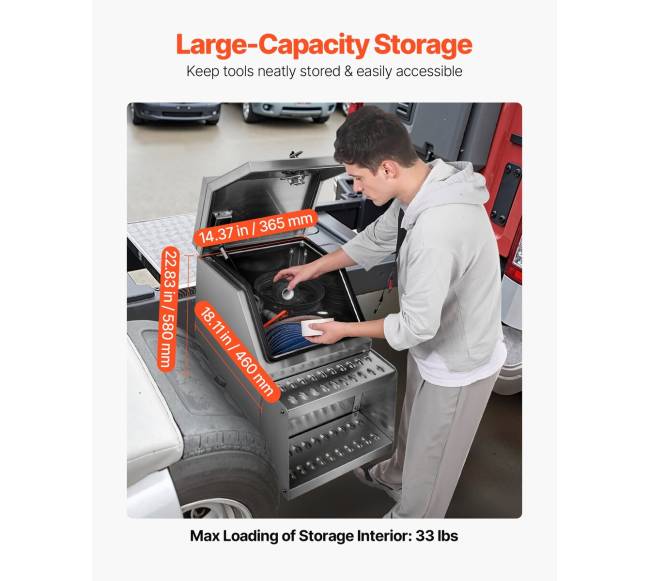 Puspriekabės įrankių dėžė su T formos užraktu3