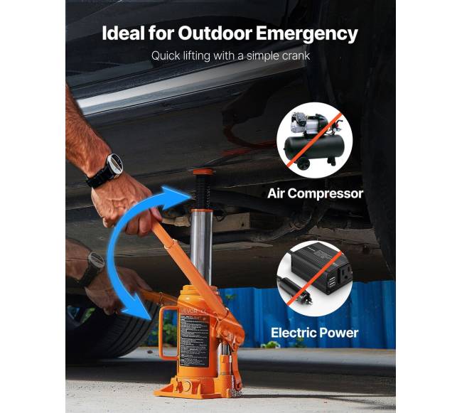 Hidraulinis butelinis domkratas, 12 tonų3