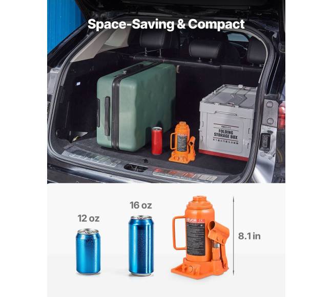 Hidraulinis butelinis domkratas, 12 tonų4