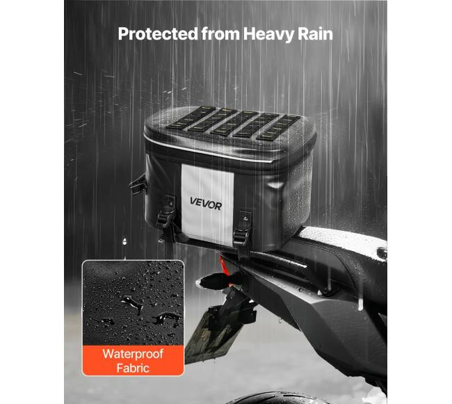 Motociklo galinė krepšys 28 L, juoda3