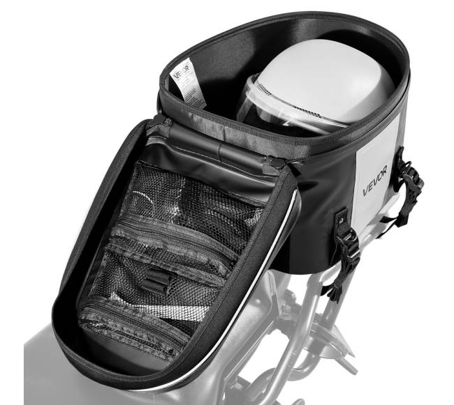 Motociklo galinė krepšys 28 L, juoda9