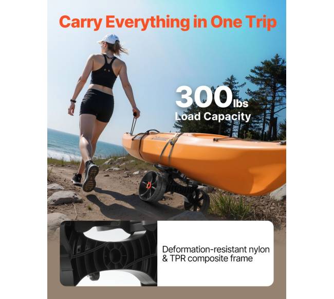 Sulankstomas vežimėlis baidarėms pervežti1