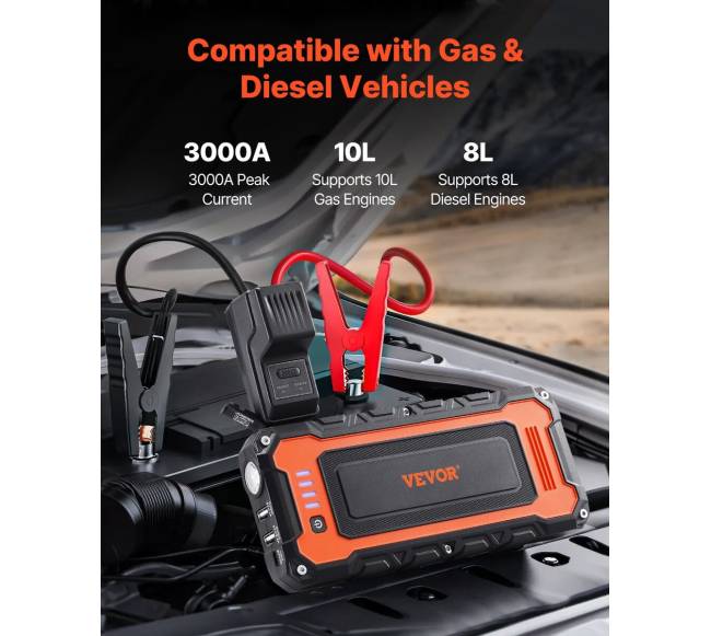 Automobilio paleidiklis su kompresoriumi1