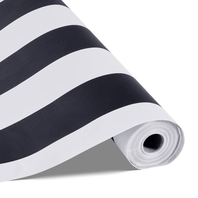 Lipni tapetai 45cm x 15m juodai balti0