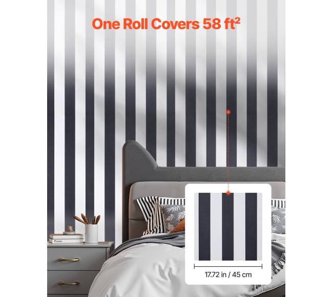 Lipni tapetai 45cm x 15m juodai balti3