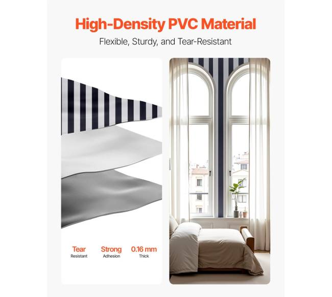 Lipni tapetai 45cm x 15m juodai balti4