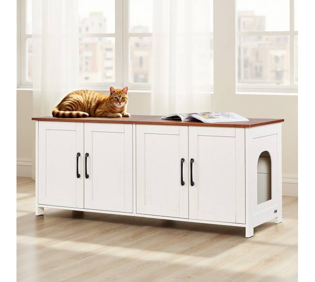 Kačių tualeto dėžės uždangalas su 4 durimis7