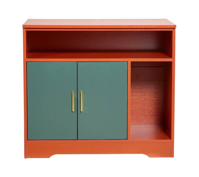 Katės kraiko dėžės spintelė su lentyna0