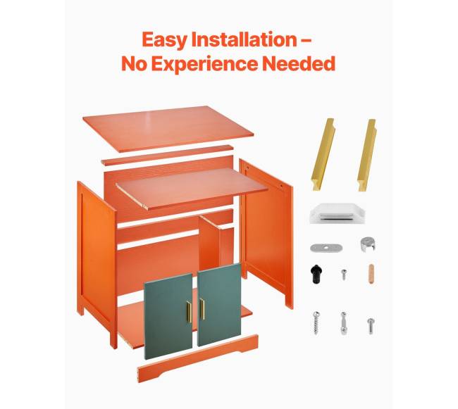 Katės kraiko dėžės spintelė su lentyna4