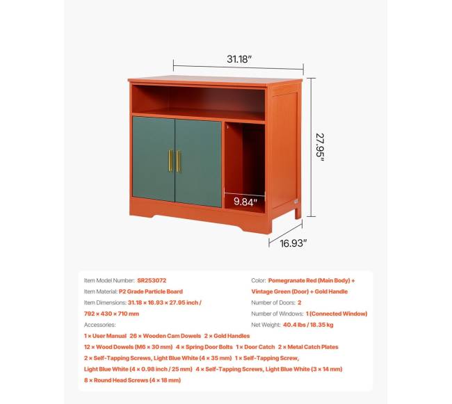 Katės kraiko dėžės spintelė su lentyna6