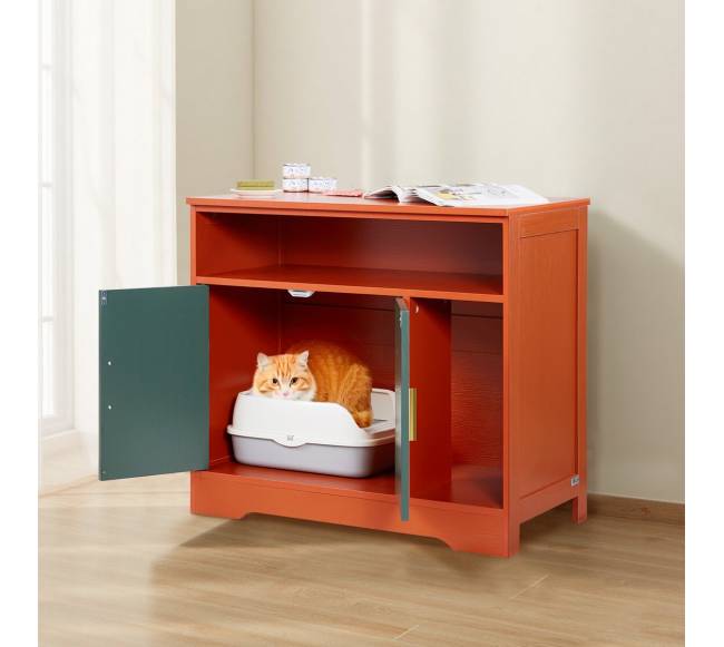 Katės kraiko dėžės spintelė su lentyna7