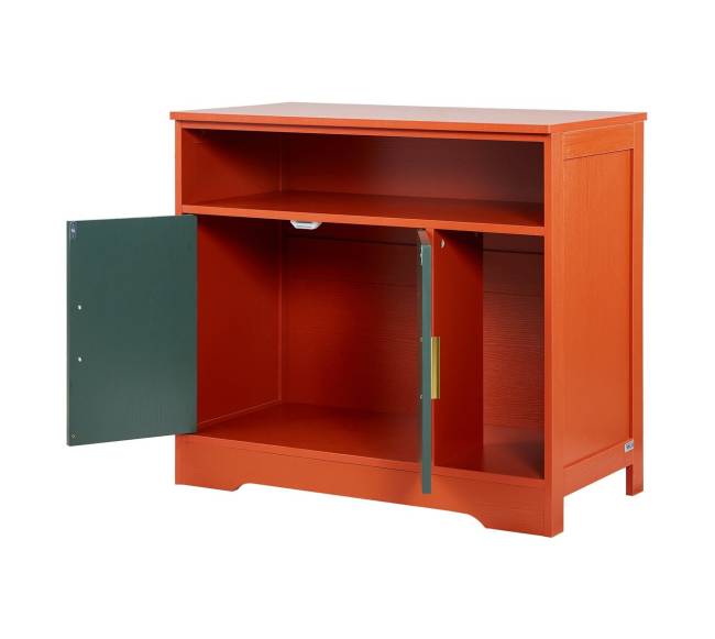 Katės kraiko dėžės spintelė su lentyna8