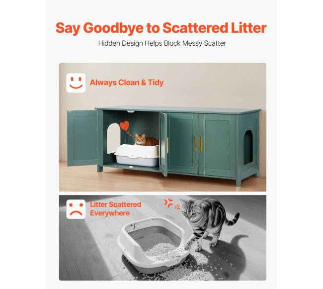 Katilų dėžė katėms su 4 durimis4