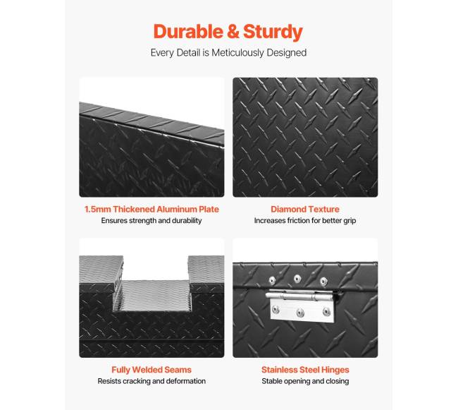 Aliuminio įrankių dėžė automobilio priekabai2