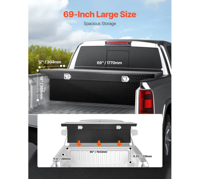 sunkvežimio aliuminis įrankių dėžė 177x30x36 cm1