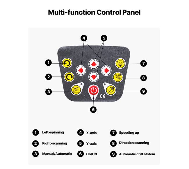 Rotacinis lazerinis lygis, nustatomas nuolydis5