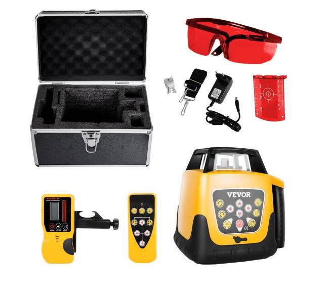 Rotacinis lazerinis lygis, nustatomas nuolydis8