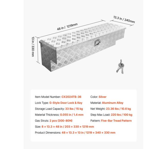 Sunkvežimio lovio įrankių dėžė iš aliuminio6