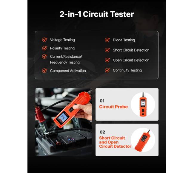 Automobilinis grandinės testeris 8–35 DCV1