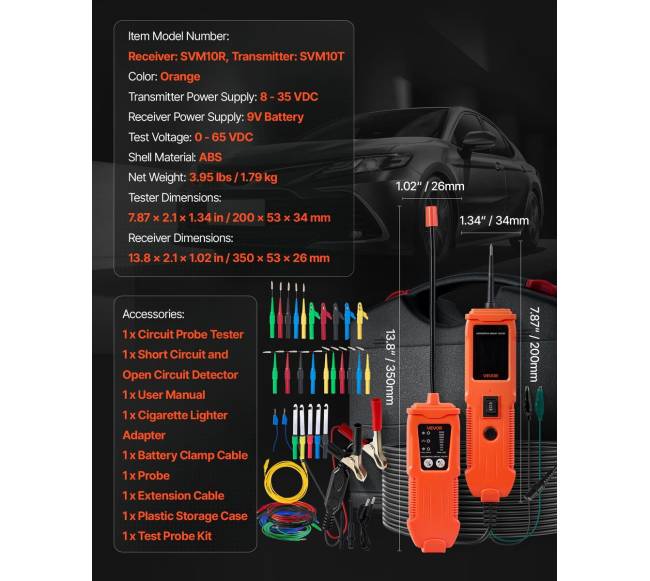 Automobilinis grandinės testeris 8–35 DCV6