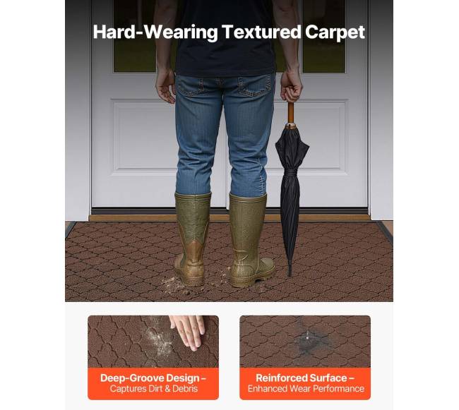 Lauko ir vidaus durų kilimėlis 1194 x 889 mm rudas2