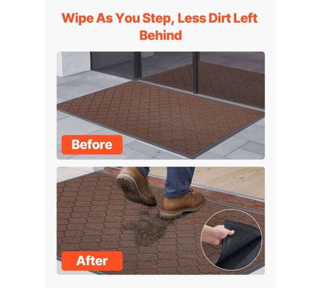 Lauko ir vidaus durų kilimėlis 1194 x 889 mm rudas4