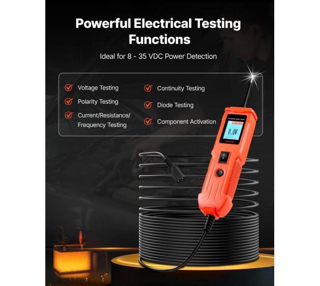 Automobilinis grandinės testeris su ekranu1