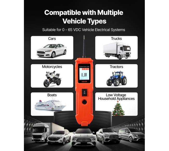 Automobilinis grandinės testeris su ekranu2