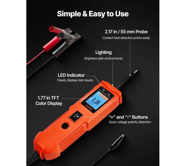 Automobilinis grandinės testeris su ekranu5