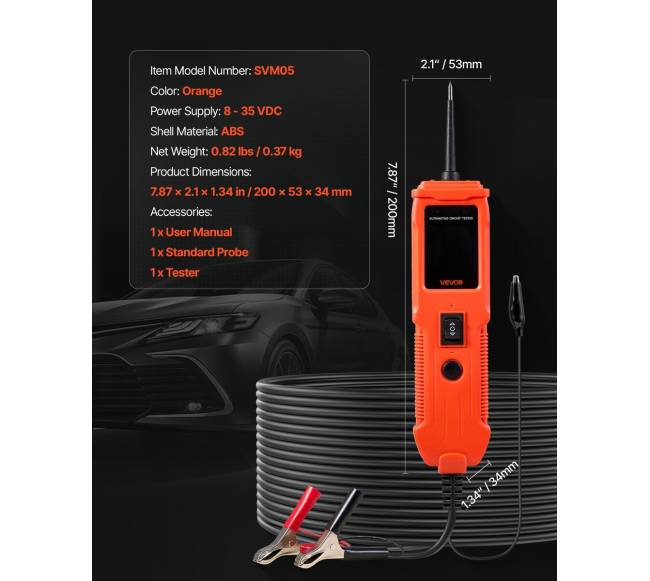 Automobilinis grandinės testeris su ekranu6