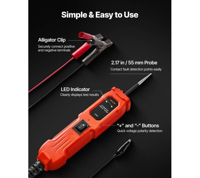 Automobilių elektros grandinės testeris su apšvietimu3