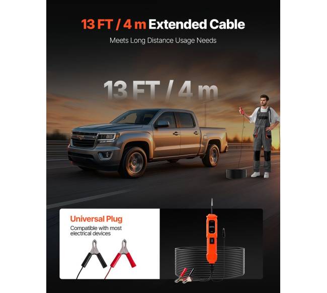 Automobilių elektros grandinės testeris su apšvietimu4