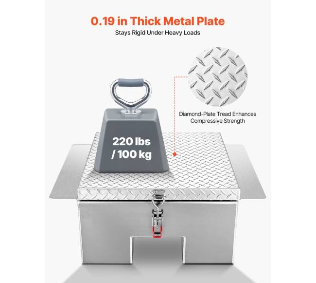 Sunkvežimio lovos aliuminio įrankių dėžė1