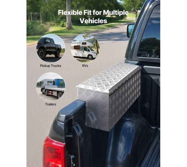 Aliumininė priekabos dėžė įrankiams su užraktu5