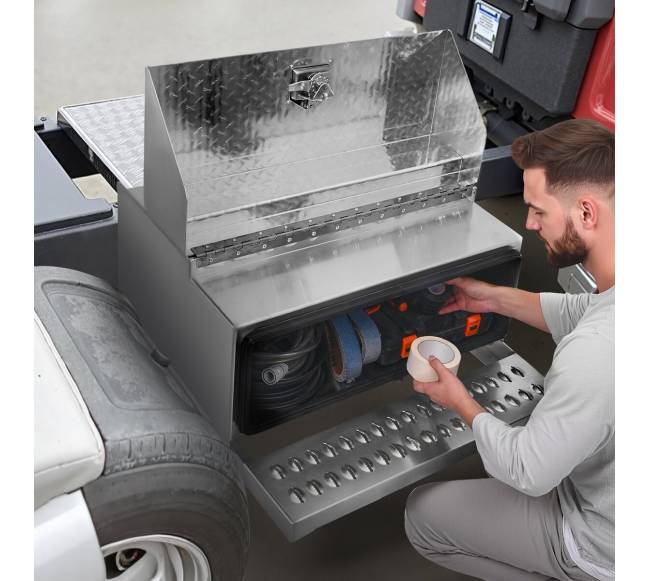 Puspriekabės kopetėlių aliuminio dėžė7