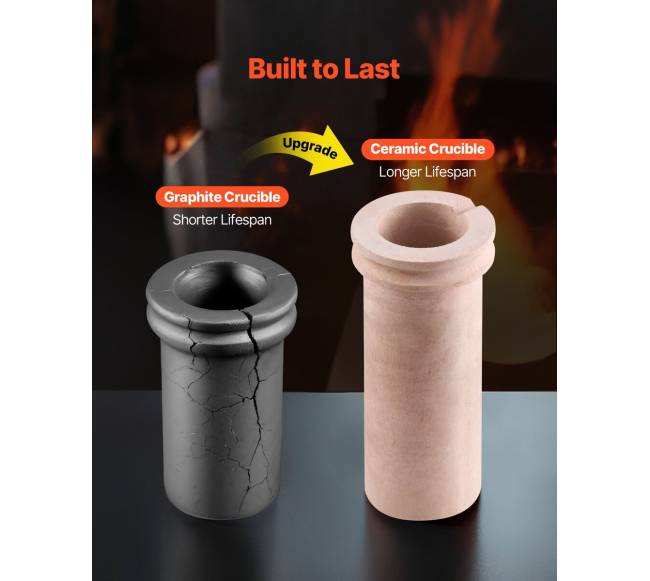 Elektrinė lydymo krosnelė, 1350W, 3kg keraminis tiglis3