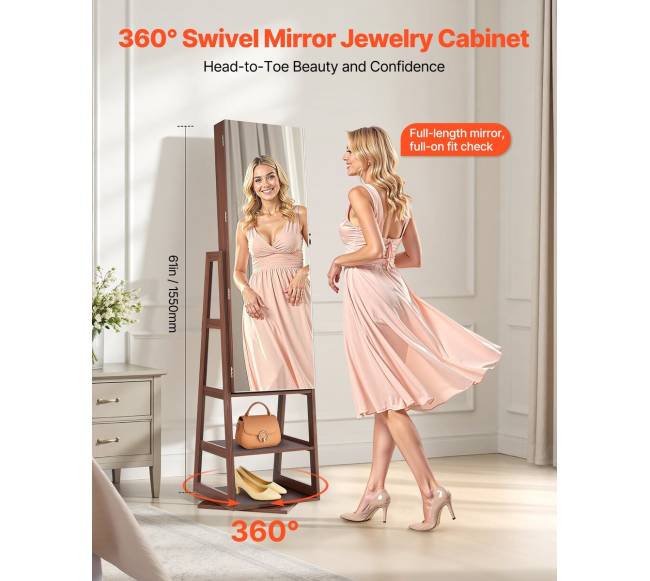 Pasukamas papuošalų kabinetas su veidrodžiu1