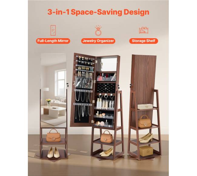 Pasukamas papuošalų kabinetas su veidrodžiu4