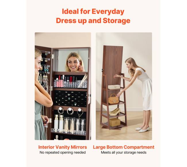 Pasukamas papuošalų kabinetas su veidrodžiu5
