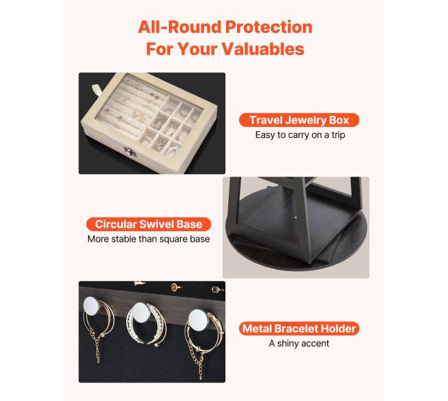 Papuošalų spinta su pasukamu veidrodžiu3