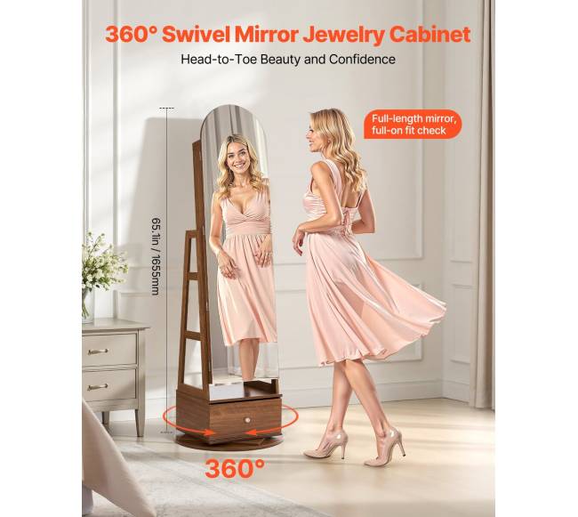 Pasukama papuošalų spinta su veidrodžiu1