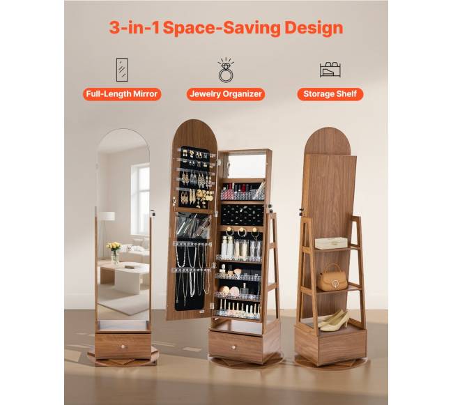 Pasukama papuošalų spinta su veidrodžiu4