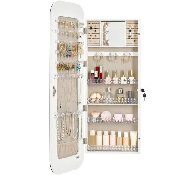 Papuošalų spintelė su veidrodžiu, 1080 mm8