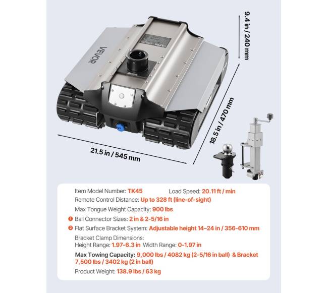 Elektrinis priekabos vilkikas, 4082 kg galia6