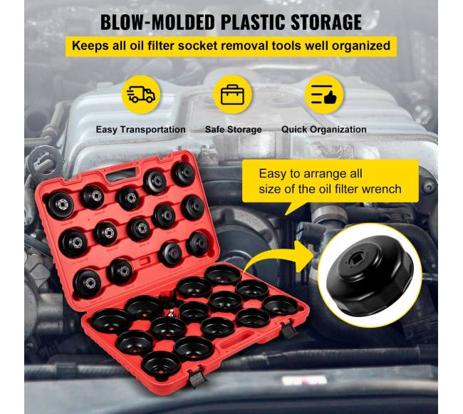 Alyvos filtro raktų rinkinys, 30 dalių5