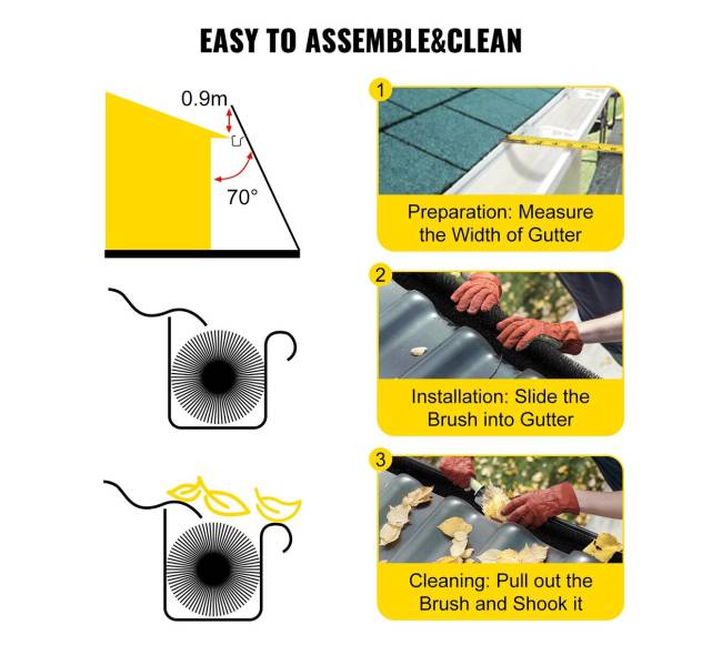 Latako šepetys lapų apsaugai, 15 m ilgio5