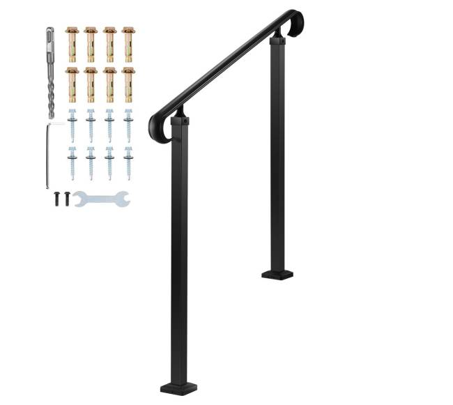 Lauko laiptų turėklai, reguliuojamas aukštis8