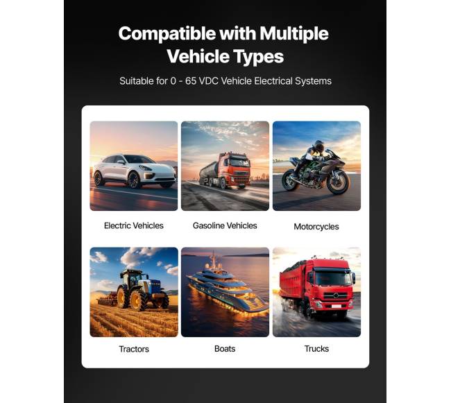 Automobilinis grandinės testeris su TFT ekranu2